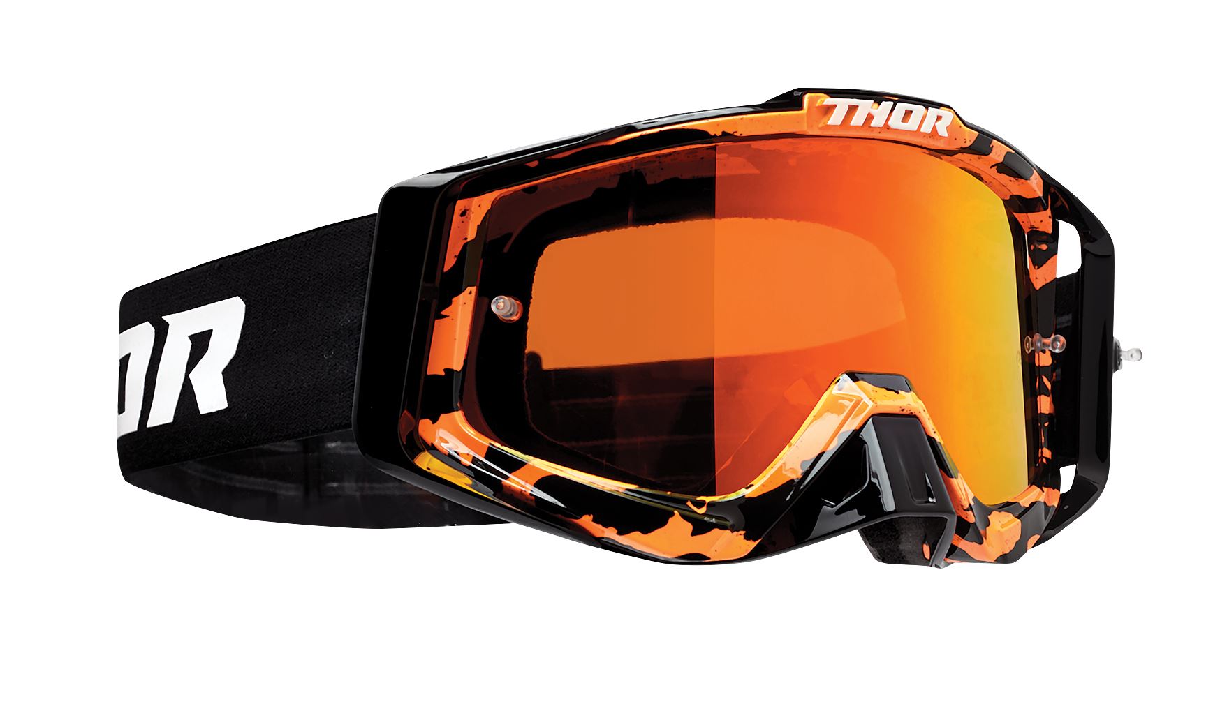 Thor 2025 Motocross Goggles Sniper Pro Rampant Orange Black